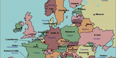 Kaart van boekarest europa