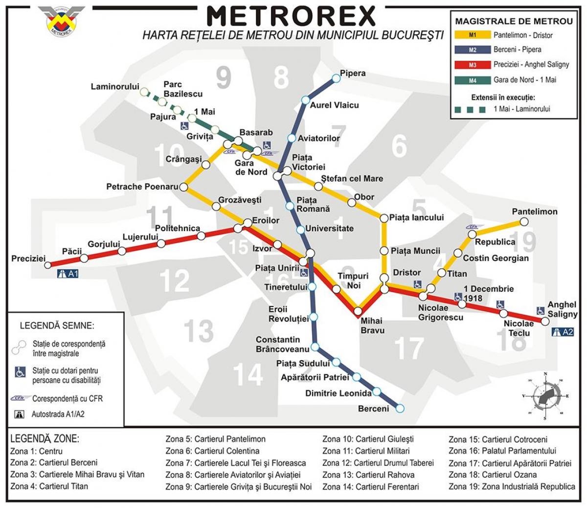 metro kaart bucuresti